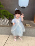 木木屋愛莎公主裙夏季女童連衣裙2025新款兒童裙子中小女孩生日表演禮服 藍(lán)色愛莎公主裙【帶頭紗】aioaeig 130 建議7~8歲【120-130】cm 曬單實拍圖