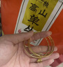 BUKKEHAVE金包銀手鐲三生三世蓮蓬疊戴鐲子福牌送女友送老婆生日紀念日禮物 三生三世蓮蓬+約30g58圈號 曬單實拍圖