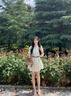 愛(ài)麥依法式別致絕美小個(gè)子白色襯衫連衣裙子女裝2025新款早春季氣質(zhì)短裙 【白色】送圓扣腰帶 M 95-105斤 曬單實(shí)拍圖