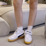 彪馬（PUMA）【德訓(xùn)鞋】復(fù)古魔術(shù)貼鞋舌T頭鞋女子休閑鞋PALERMO401679 灰色-黑色-03 38 曬單實(shí)拍圖