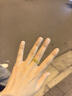 老鋪黃金古法手工足金指環(huán) · 玫瑰花窗（1號）鉆戒 寶石款12號金重約9.2g 曬單實(shí)拍圖