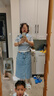 香影牛仔半身裙女2025夏裝新款復(fù)古中長款裙子修身顯瘦高腰直筒裙 牛仔藍(lán) L 曬單實(shí)拍圖
