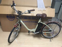 永久（FOREVER）鋰電池助力電動(dòng)自行車女式變速輕便舒適單車復(fù)古英倫城市通勤車 F56小米 開(kāi)米士黃/24寸 10AH 曬單實(shí)拍圖