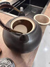 塘墨軒明火黑陶壺2.5升大容量陶瓷燒水壺內(nèi)膽煮茶提梁壺家用養(yǎng)生電陶爐 銀黑佛量提梁壺+陶瓷濾芯 2500ml 曬單實拍圖