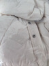 太平鳥女裝狐貍毛領(lǐng)中長(zhǎng)款羽絨服女柔軟連帽保暖牛角扣面包服 米白 L 曬單實(shí)拍圖
