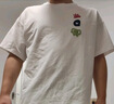 UR2025夏季新款男裝創(chuàng)意休閑刺繡圖案圓領(lǐng)短袖T恤UMM450046 本白 L 曬單實(shí)拍圖