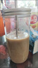 沐曉高顏值玻璃吸管杯玻璃杯大容量奶茶杯梅森杯美式自制冷飲杯水杯 500毫升竹節(jié)杯 杯+帶孔蓋+吸管 曬單實(shí)拍圖