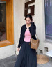 Chiecu Kscbn輕奢包包女包手提包水桶包女士新款單肩斜挎包七夕情人節(jié)生日禮物 焦糖棕【送老婆送女友送媽媽】 精美禮盒裝 曬單實(shí)拍圖