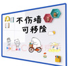 飛博士90*120cm軟白板墻貼不傷墻可移除磁性小白板辦公寫字板掛式磁力黑板家用可擦兒童涂鴉墻紙 曬單實拍圖