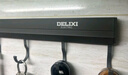 德力西（DELIXI）免打孔廚房掛鉤架掛桿壁掛多功能廚具掛架勺子鏟子置物架子 槍灰-4鉤-20CM 20cm*3cm*1cm 曬單實(shí)拍圖
