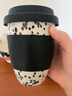 AILUKI日本咖啡杯陶瓷高檔北歐風噴墨隨手杯咖啡杯ins自帶環(huán)保杯陶瓷 噴墨隨手杯 - B級 曬單實拍圖