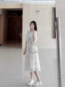 革曼哺乳衣外出辣媽新款夏季產(chǎn)后喂奶服法式碎花溫柔風氣質哺乳連衣裙 杏色+哺乳吊帶裙 XL 曬單實拍圖