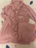 莫代爾女士睡衣女100%純棉夏季長袖褲開衫休閑寬松大碼家居服套裝可外穿 【純色簡約】粉色款 XL (建議125-140斤) 曬單實(shí)拍圖