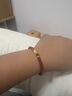 中國黃金貔貅黃金手鏈女足金瑪瑙轉運珠手串七夕情人節(jié)禮物送女友老婆生日 足金貔貅金珠手串-紅瑪瑙 曬單實拍圖