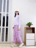 優(yōu)優(yōu)1點（Yoyo one）女童運(yùn)動套裝2025新款兒童秋裝速干衣長袖大童女孩春秋紫色兩件套 19579紫色+16281紫粉 【速干】 150 150cm 曬單實拍圖