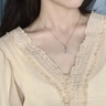 夢黛麗MENGDAILI歲歲平安S999純銀項鏈春夏配飾輕奢情人節(jié)禮物送女友 ”穗穗“平安 曬單實拍圖