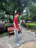 馬克華菲復(fù)古高街牛仔褲男士春夏直筒褲2025新款美式寬松休閑闊腿長褲子男 曬單實(shí)拍圖