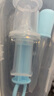HIHIDEFRIENDS嬰兒滴管喂藥器寶寶喂水幼兒吃吸藥小孩針管式注射器兒童硅膠 藍色喂藥器+滴管+吸管刷 曬單實(shí)拍圖