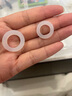 皓梵潔密封圈花灑墊圈冷熱水管膠接口墊片膠墊止水軟管混水閥橡膠o型圈 白色硅膠4分+6分各10個(gè) 曬單實(shí)拍圖
