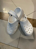 卡駱馳（crocs）厚底云朵洞洞鞋戶外休閑時(shí)尚一腳蹬沙灘鞋拖鞋206750 206750-100 37 -38 曬單實(shí)拍圖