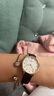 安普里奧·阿瑪尼（Emporio Armani）手表女士歐美表小綠表復(fù)古皮帶貝母石英腕表情人節(jié)生日禮物送女友 優(yōu)雅三件套AR80011 曬單實拍圖