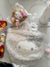 迪士尼（Disney）中古卷毛kitty毛絨掛件hellokitty包包公仔書包掛飾小玩偶kt飾品 咖色卷毛泰迪kitty掛件 曬單實拍圖