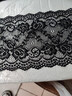柔軟彈性蕾絲花邊輔料黑白色彈力手工布料蕾絲邊裙子衣服材料花邊 黑色 2米 曬單實(shí)拍圖