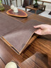 駱易家（Lorica）中式茶席禪意桌旗防水茶杯墊皮革茶幾茶桌布墊干泡臺墊 咖色【雙面雙色隔熱防燙】 定制專(zhuān)拍【聯(lián)系客服，私拍不發(fā)】 曬單實(shí)拍圖