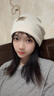 晴川目產(chǎn)婦月子帽女夏季薄款孕婦產(chǎn)后出院防風(fēng)堆堆帽大頭圍睡覺可戴帽子 米色 曬單實(shí)拍圖