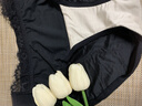 幸棉秀場(chǎng)同款睫毛蕾絲內褲女士夏新薄款無(wú)痕性感純欲三角短褲頭莫代爾 曜石黑 1條 L (110-130斤) 曬單實(shí)拍圖