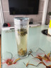 天然原礦水晶杯隔熱水杯水晶玻璃杯透明加厚便攜高檔簡約杯子茶杯 400雙層鉆石蓋贈隱形茶隔 曬單實(shí)拍圖