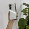 奢甲【殼膜一體-360°磁吸支架】三星zfold7手機殼奢華電鍍透明超薄中軸全包三星fold7保護套時尚高級 360°磁吸支架【高清-秘影黑】殼膜一體-中軸全包 三星Z Fold7 曬單實拍圖