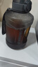 樂(lè)扣樂(lè)扣（LOCK&LOCK）小水庫(kù)大容量塑料運(yùn)動(dòng)水杯戶外冷水壺刻度把手男女杯子2.2L灰色 曬單實(shí)拍圖