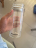 富光 男女士雙層玻璃杯 高硼硅泡茶杯 茶水分離水杯帶茶隔杯子500ml 曬單實(shí)拍圖