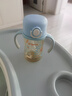 WOIBABY適配貝親直飲吸管奶瓶配件學(xué)飲吸管水杯蓋寬口徑手柄三代通用 藍(lán)色（12個(gè)月+）吸管彈力杯蓋+手提繩 曬單實(shí)拍圖