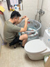iuu嬰兒游泳桶免安裝 兒童洗澡桶 可折疊泡澡桶家用新生兒游泳池浴桶 【免安裝-透明】巨無霸+禮包 母嬰級面料，耐磨穩(wěn)固防變形 曬單實拍圖