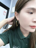 伊燦簡(jiǎn)約大氣夸張菱形顯瘦耳環(huán)女高級(jí)感耳飾2025新款爆款小眾設(shè)計(jì)耳釘 簡(jiǎn)約夸張菱形顯瘦耳環(huán) 曬單實(shí)拍圖