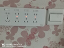 TEP 國際電工電工明裝拓展插座轉(zhuǎn)換插座86型118型通用轉(zhuǎn)換器大功率廚房擴展插 明裝28孔-白（不分左右） 曬單實拍圖