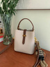 CALWAN KEODH輕奢包包女包牛皮斜挎手提包單肩水桶包生日禮物高級感送女友老婆 海鹽白-小眾時(shí)尚百搭通勤品牌 曬單實(shí)拍圖