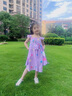 G.DUCKKIDS小黃鴨小馬寶莉公主裙女童連衣裙夏季獨(dú)角獸翅膀飛袖兒童吊帶裙子 粉色碧琪 120 建議5~6歲【110-120cm】cm 曬單實(shí)拍圖