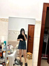 JAVC夏季套裝女2025新款大碼女裝印花減齡T袖修身包臀牛仔裙兩件套潮 牛仔裙（無(wú)腰帶） L 建議【95-109斤】 曬單實(shí)拍圖