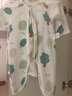 童泰（TONGTAI）嬰兒連體衣夏純棉衣服初生寶寶蝴蝶哈衣爬服提花綠色59cm 曬單實(shí)拍圖