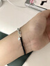 QMXD黑色碎銀幾兩手鏈男輕奢轉(zhuǎn)運(yùn)珠手串時(shí)尚高級(jí)感男生日禮物送男朋友 黑色碎銀子手串【長度可調(diào)節(jié)】 曬單實(shí)拍圖