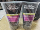 歐萊雅男士抗黑頭潔面乳100ml*2套裝控油祛痘凈毛孔去角質(zhì)洗面奶護膚品 曬單實拍圖