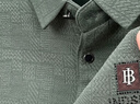皮爾卡丹（pierre cardin）純棉抗皺舒適長(cháng)袖T恤男士春秋季新款polo領(lǐng)衫彈力翻領(lǐng)打底衫上衣 長(cháng)袖317豆綠 3XL 185165-180斤 曬單實(shí)拍圖