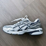 亞瑟士ASICS運動(dòng)休閑鞋男女同款復古老爹鞋透氣慢跑鞋運動(dòng)鞋 GEL-1090 白色/銀色 40 曬單實(shí)拍圖