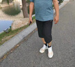 JEEP SPIRIT吉普冰絲七分褲男士夏季短褲男寬松青年中褲運(yùn)動(dòng)休閑大碼速干褲子 深灰色 3XL （135斤-155斤） 曬單實(shí)拍圖