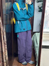 IZEXX美式戶(hù)外男士沖鋒工裝防潑水山系傘兵寬松運(yùn)動(dòng)休閑褲IZ92草甸紫L 曬單實(shí)拍圖