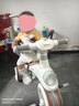 ANGI BABY兒童三輪車腳踏車寶寶遛娃神器滑行車多功能自行車寶寶手推車 柯曼綠 【護欄+靠背推桿+遮陽棚】 曬單實拍圖