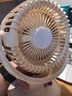 賽億風寶usb桌面風扇可充電小風扇空氣循環(huán)扇家用搖頭便攜臺式小型香薰驅蚊夜燈戶外露營電風扇8000mA 曬單實拍圖
